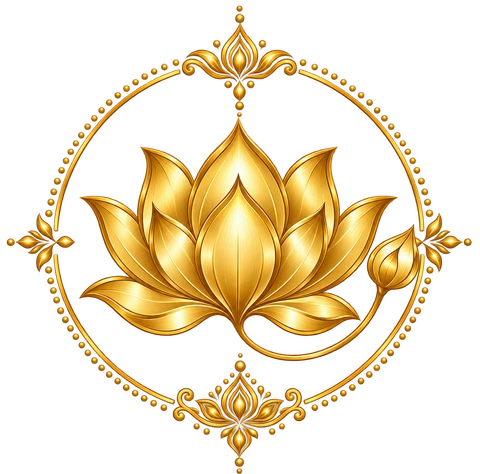 Urmela’s official gold lotus author emblem.